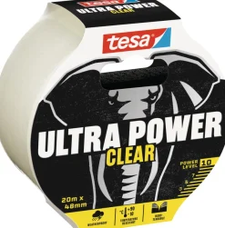 Tesa Ultra Power klar reparasjonstape 48 mm x 20 meter