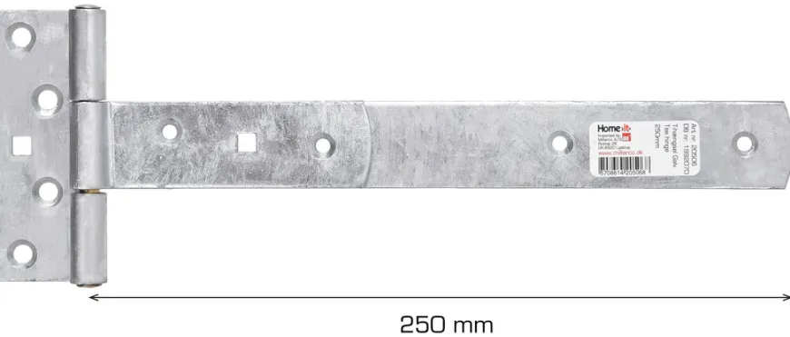 T-hengsel galvanisert 250 mm