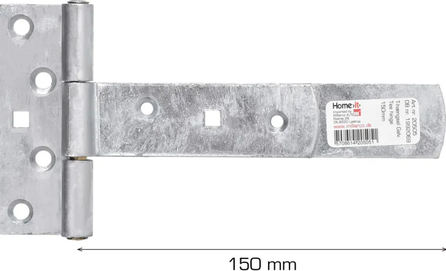 T-hengsel galvanisert 150 mm