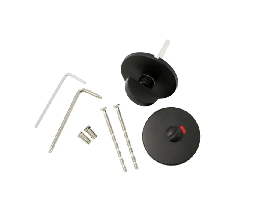 Toalettbeslag Ø50 mm matt svart