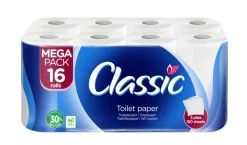 Toalettpapir 16 ruller - Classic