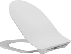 Toalettsete Nautic D-Shape slim soft close hvit