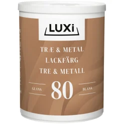 Tre- & metallmaling vannbasert motehvit 0,75 l - Luxi