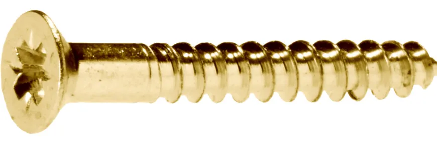 Treskrue messing TKFX 3,5 x 20 mm - 20 stk.