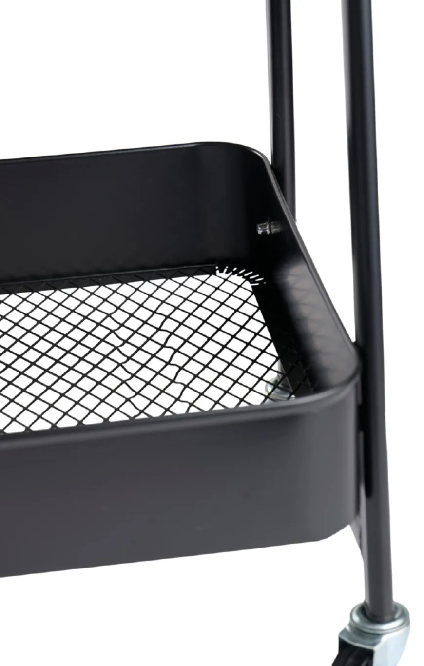 Trillebord med 3 hyller svart 44 x 30 x 79 cm - DAY
