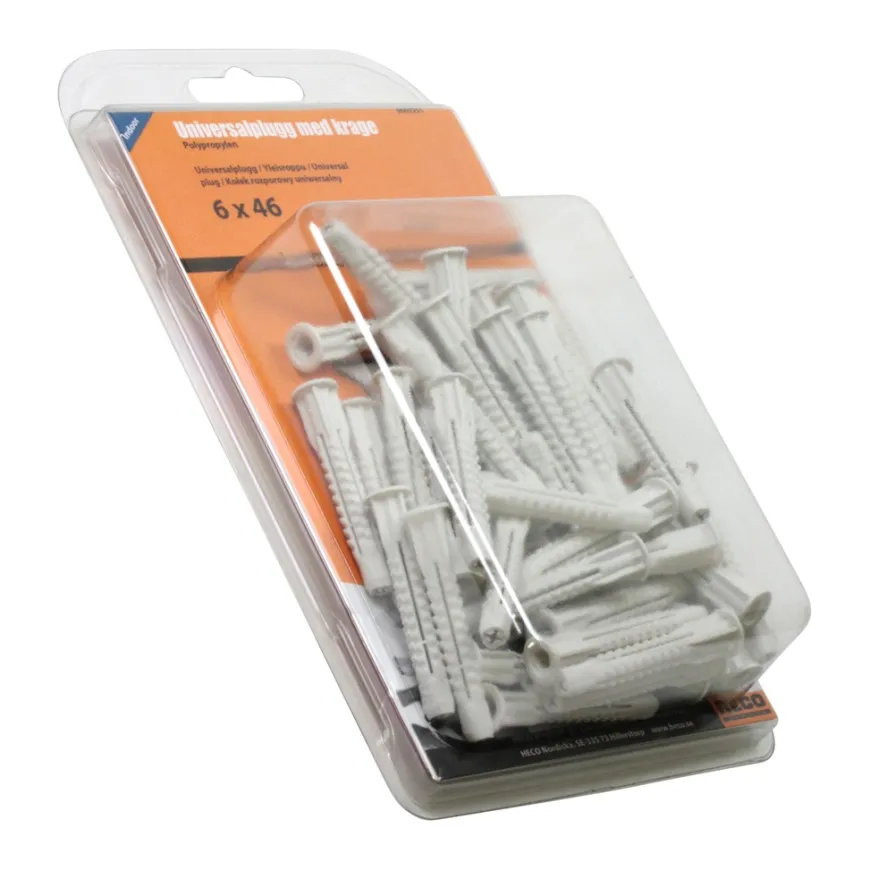Universalplugg 6 x 46 mm - 50 stk.