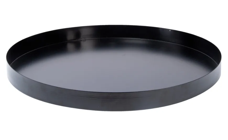 Vannspeil svart rund L Ø78 cm