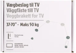 Veggfeste til TV Ultra slim 37-70
