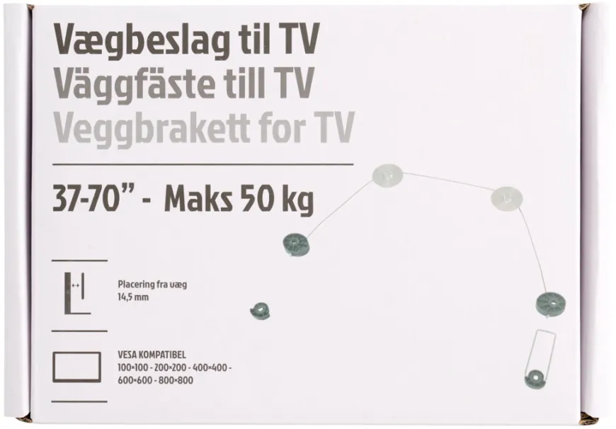 Veggfeste til TV Ultra slim 37-70"