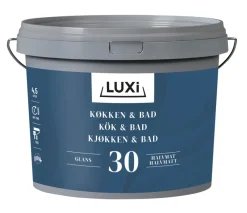 Veggmaling kjøkken/bad hvit 4,5 liter - Luxi