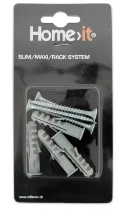 Veggmonteringssett t/Rack/Maxi/Slim hvit