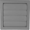 Ventilasjonsrist med vindstopp 19 x 19 cm - grå