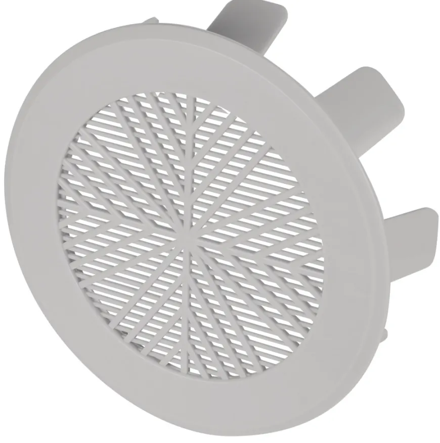 Ventilasjonsrist 4” 100-115 mm grå
