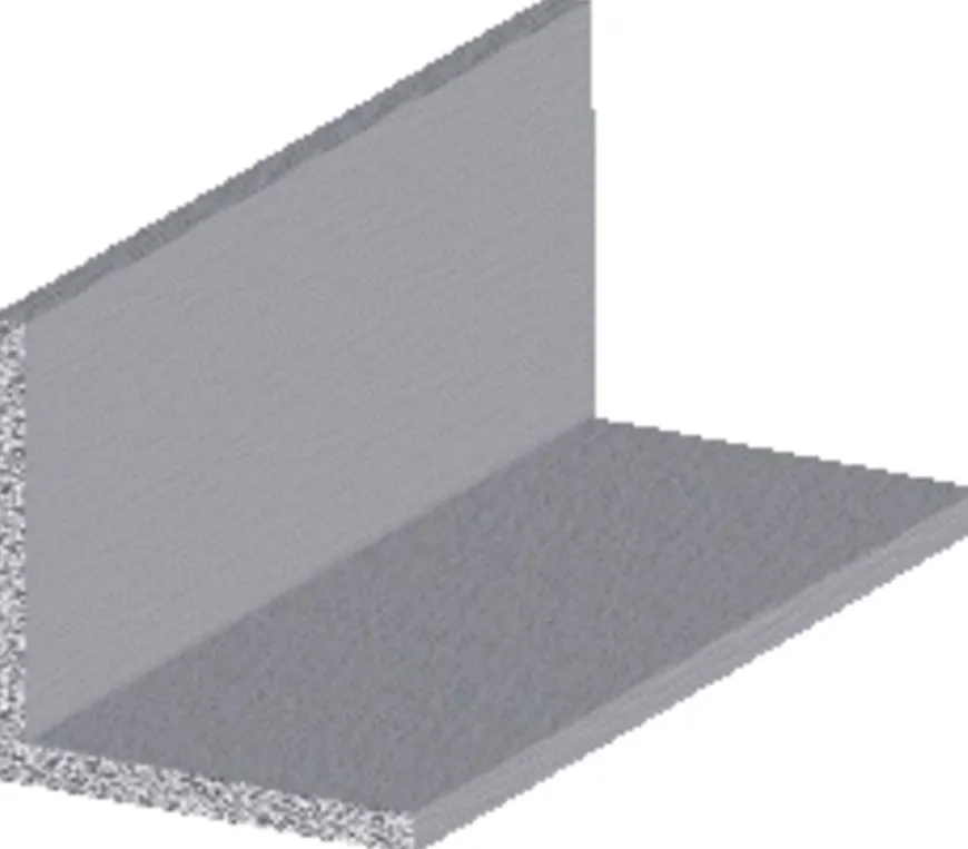 Vinkellist aluminium - 25 x 25 mm x 1 meter